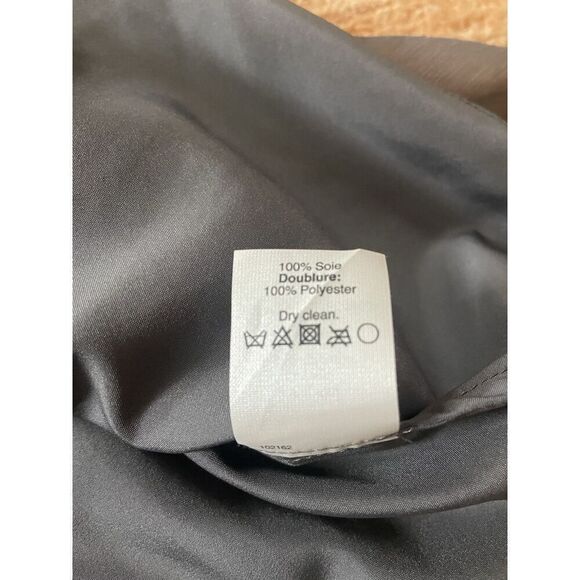 NWT J.Crew Clara Women’s Grey Sleeveless Lining Silk Chiffon Dress Size 0 - Picture 8 of 11